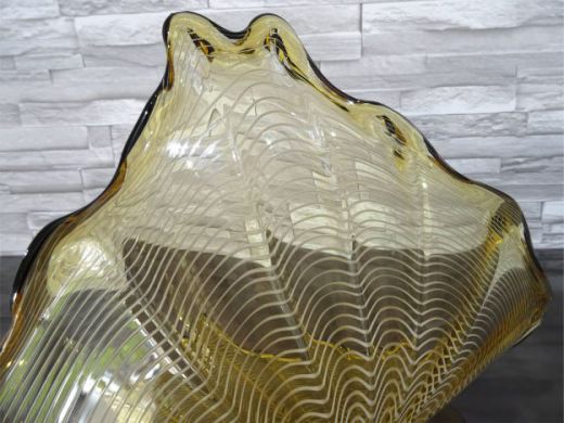 Glaskunst in amber/ CONCHIGLIA di Vetro