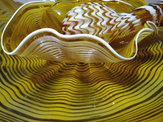 Glaskunst in amber/ LASTRA in Vetro