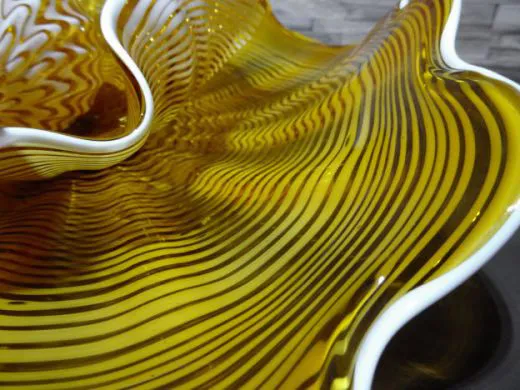 Glaskunst in amber/ LASTRA in Vetro