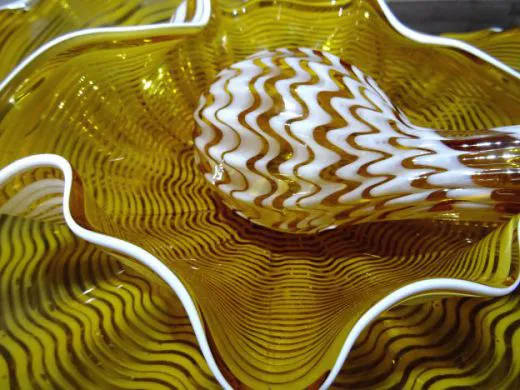 Glaskunst in amber/ LASTRA in Vetro