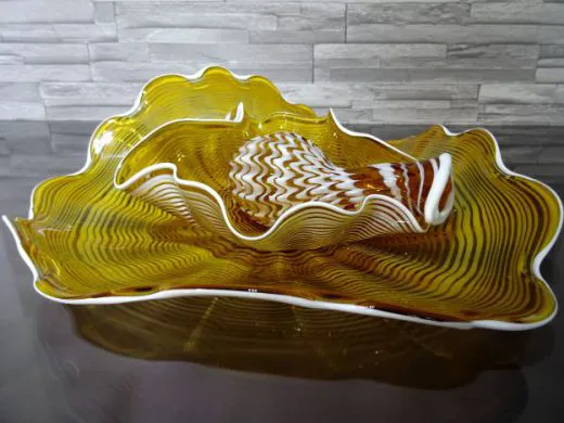 Glaskunst in amber/ LASTRA in Vetro