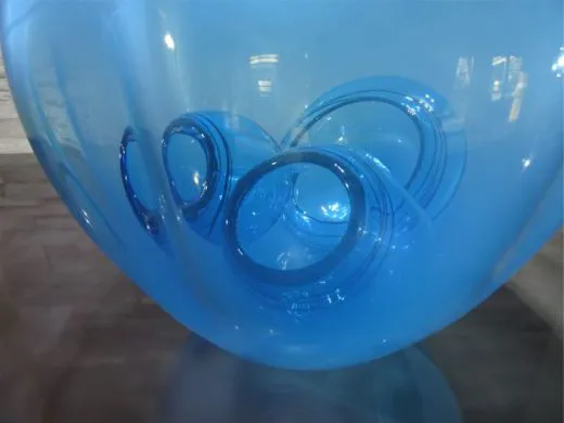 Glaskunst in blau/ Grande BOLLA di Vetro