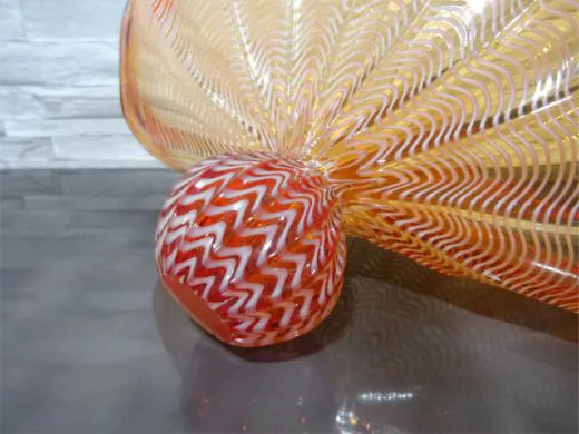 Glaskunst in orange/ CONCHIGLIA di Vetro