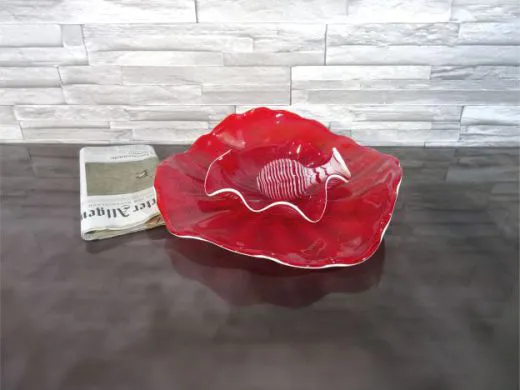Glaskunst in rot/ LASTRA in Vetro