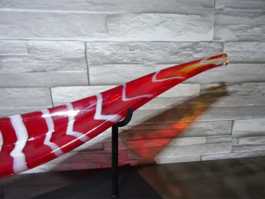 Glaskunst in rot/ BARCA di Vetro