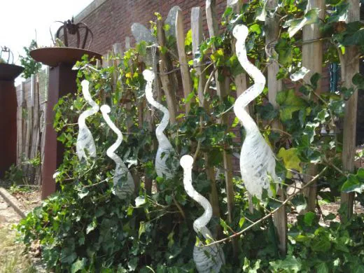 Glasskulptur (5 Stück) in weiß transluzent / GOCCE di Vetro