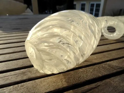Glasskulptur (5 Stück) in weiß transluzent / GOCCE di Vetro