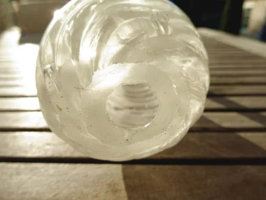 Glasskulptur (5 Stück) in weiß transluzent / GOCCE di Vetro