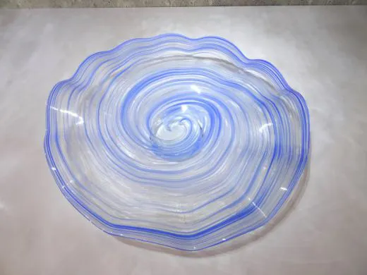Glasschale in blau/ RICCIOLO di Vetro