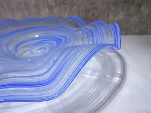 Glasschale in blau/ RICCIOLO di Vetro