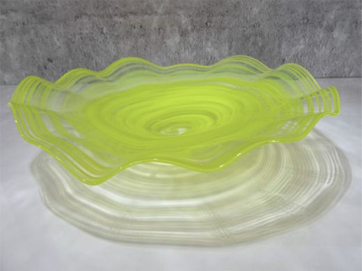 Glasschale in gelb/ RICCIOLO di Vetro