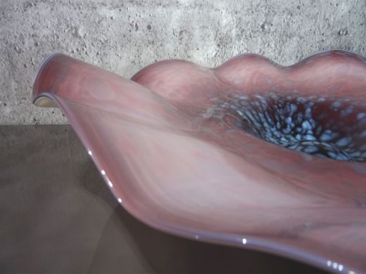 Glasschale in purpur/ MACCHIE di Vetro