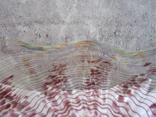 Glasschale in transparent/ Punti CIOTOLA di Vetro
