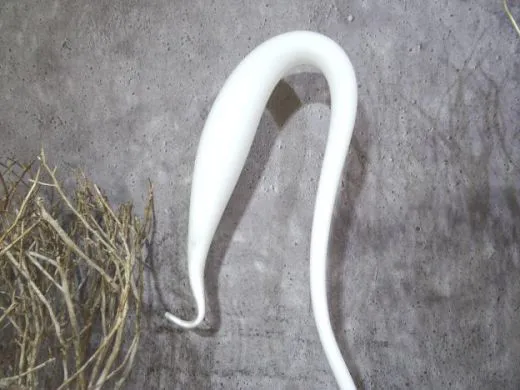 Glasskulptur in weiß/ CIGNO di Vetro