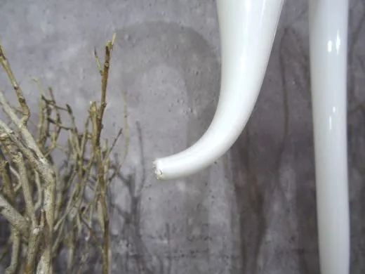 Glasskulptur in weiß/ CIGNO di Vetro