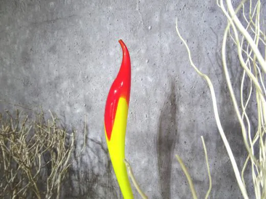 Glasskulptur in gelb/ TORCIA di Vetro