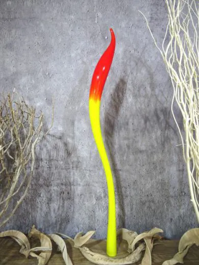 Glasskulptur in gelb/ TORCIA di Vetro