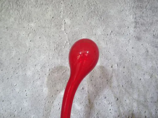 Glasskulptur in rot/ STELI di Vetro