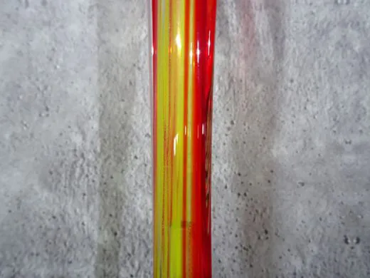 Glasskulptur in rot/ PAGLIA di Vetro
