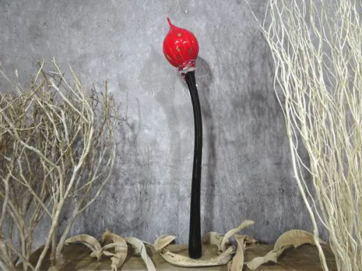 Glasskulptur in rot/ BOCCIOLO di Vetro