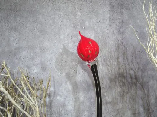 Glasskulptur in rot/ BOCCIOLO di Vetro