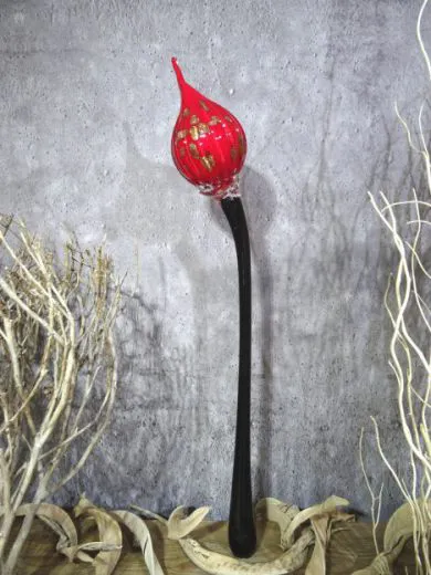Glasskulptur in rot/ BOCCIOLO di Vetro