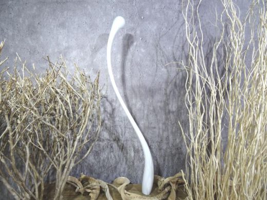Glasskulptur in weiß/ STELI di Vetro