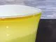 Glasvase in gelb/ VASO in Vetro ovale