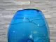 Glaskunst in blau/ Grande BOLLA di Vetro verticale