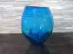 Glaskunst in blau/ Grande BOLLA di Vetro verticale