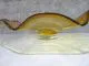 Glasschale in amber/ RICCIOLO di Vetro