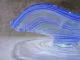 Glasschale in blau/ RICCIOLO di Vetro