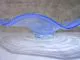 Glasschale in blau/ RICCIOLO di Vetro