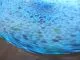 Glasschale in türkis-blau/ MACCHIE di Vetro
