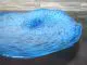 Glasschale in türkis-blau/ MACCHIE di Vetro