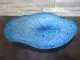 Glasschale in türkis-blau/ MACCHIE di Vetro