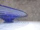 Glasschale in blau/ GUSCIO di SERPENTE