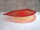 Glasschale in rot/ GUSCIO di SERPENTE