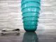 Glasvase in türkis/ SERPENTE di Vetro