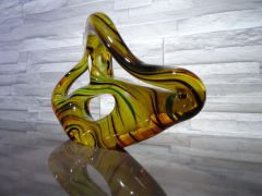 Glaskunst in amber/ FORMA di Vetro Organico
