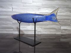 Glaskunst in blau/ PESCE di Vetro