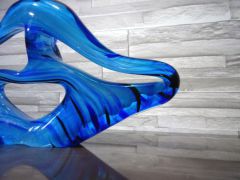 Glaskunst in blau/ FORMA di Vetro Organico