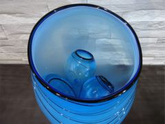 Glaskunst in blau/ Grande BOLLA di Vetro