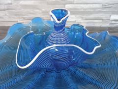 Glaskunst in blau/ LASTRA in Vetro