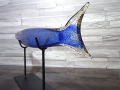 Glaskunst in blau/ PESCE di Vetro