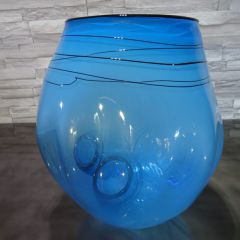 Glaskunst in blau/ Grande BOLLA di Vetro