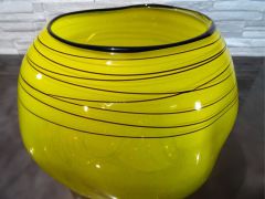 Glaskunst in gelb/ Grande BOLLA di Vetro