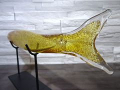 Glaskunst in goldgelb/ PESCE di Vetro