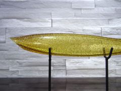 Glaskunst in goldgelb/ PESCE di Vetro