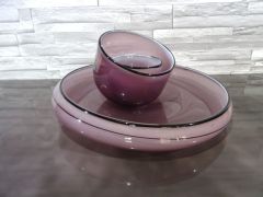 Glaskunst in purpur/ CIOTOLA di Vetro Rotonda